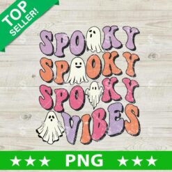 Spooky Spooky Vibes Boo PNG