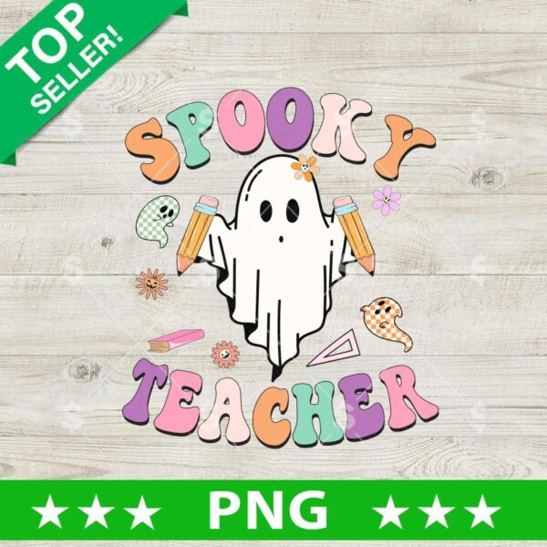 Spooky Teacher Halloween PNG