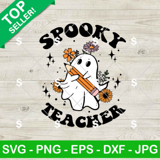 Spooky Teacher Svg