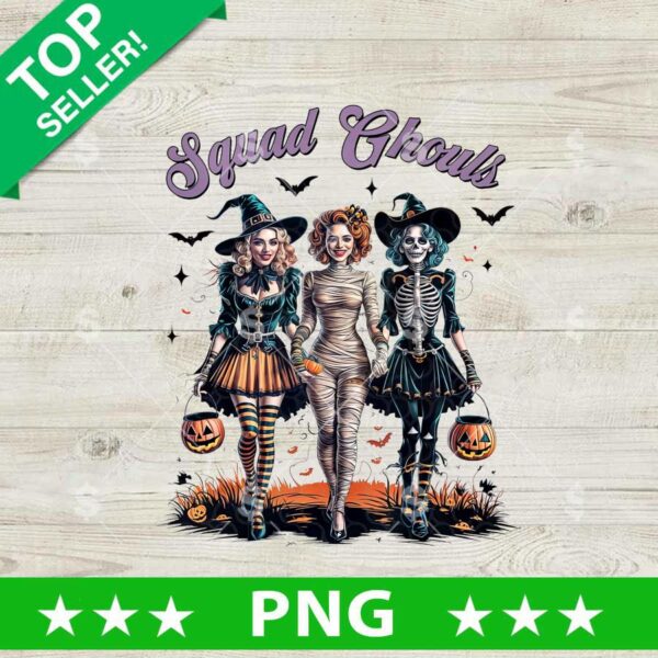 Squad Ghouls Sanderson Sister Halloween PNG
