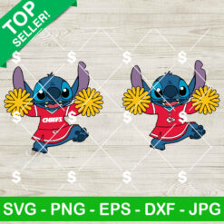 Stitch Girl KC Chiefs Cheerleader SVG