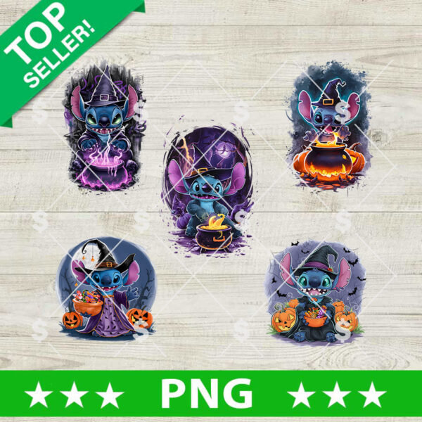 Stitch Witch Halloween Bundle PNG