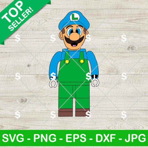 Super Mario Luigi Lego Svg