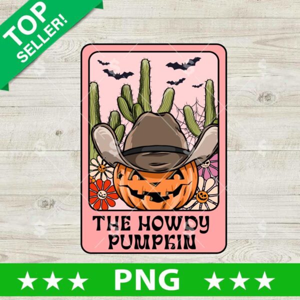 The Howdy Pumpkin Halloween Cowboy PNG