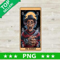 The Slasher Tarot Card Freddy Krueger PNG, Freddy Krueger Sublimation PNG