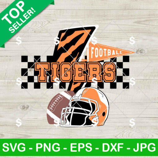 Tigers Football Fan SVG