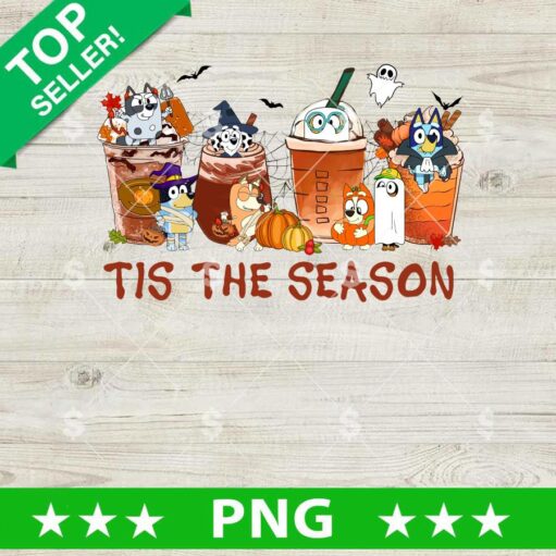 Tis The Season Bluey Coffee Cup Png