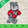 Vintage Bulldog Mascot SVG
