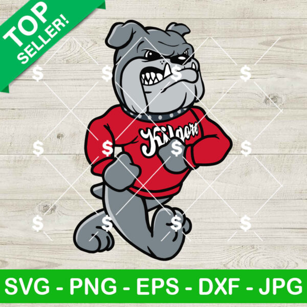 Vintage Bulldog Mascot SVG