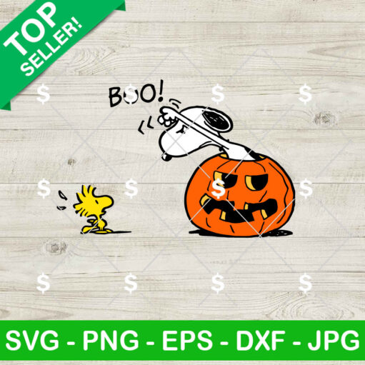 Vintage Snoopy and Woodstock Halloween SVG