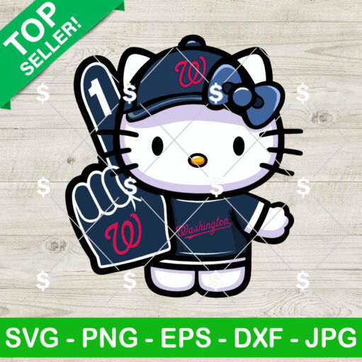 Washington Nationals Kitty Cat MLB SVG