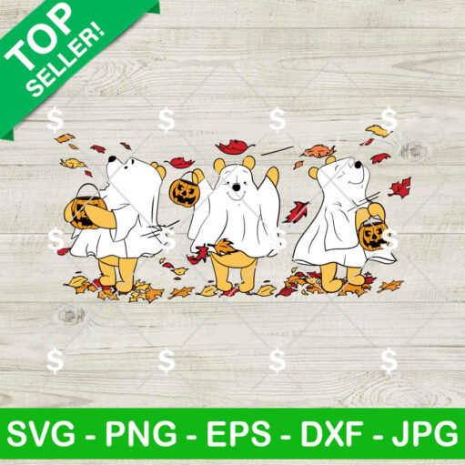 Winnie The Pooh Happy Fall Svg