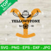 Yellowstone Dutton Ranch Cowboy Logo SVG