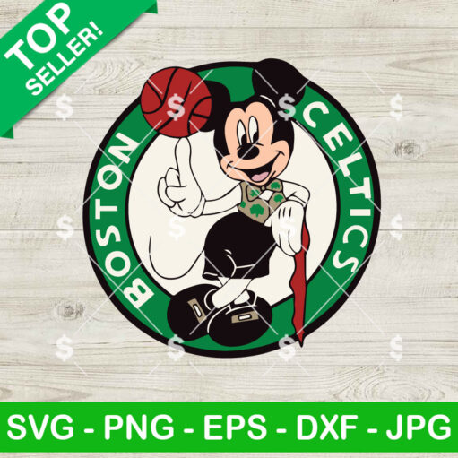 Boston Celtics Mickey Svg