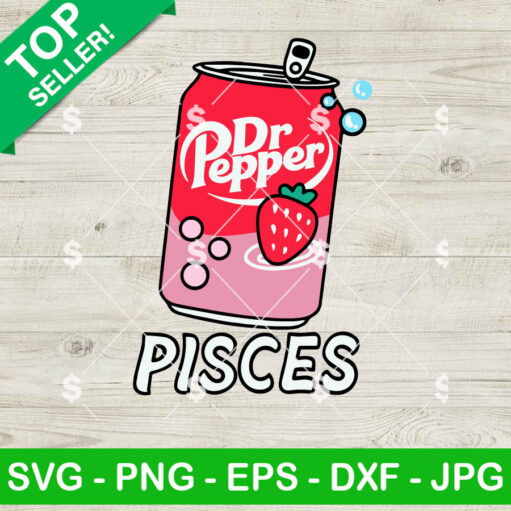 Dr Pepper Pisces Zodiac SVG