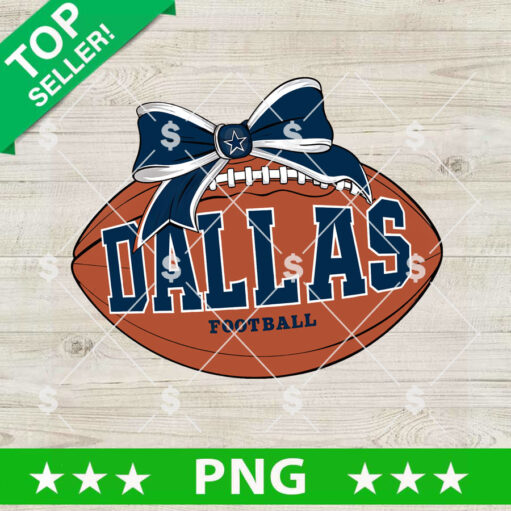 Dallas Cowboys Football Coquette Bow Png