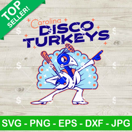 Carolina Disco Turkeys Svg