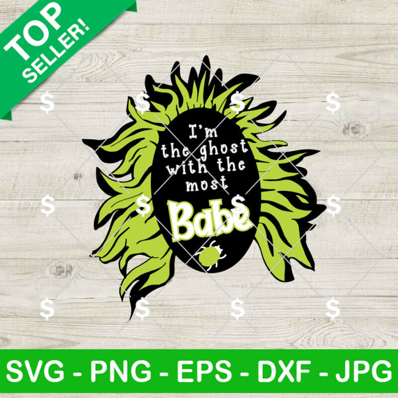 Beetlejuice Face Head SVG