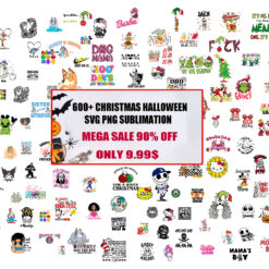 600+ Christmas Halloween Mega bundle SVG, Christmas Big Sale SVG PNG Sublimation File Instant Download