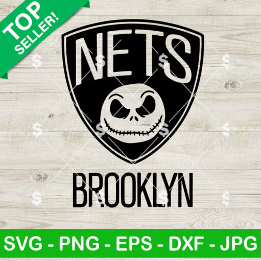 Brooklyn Nets Jack Skellington SVG