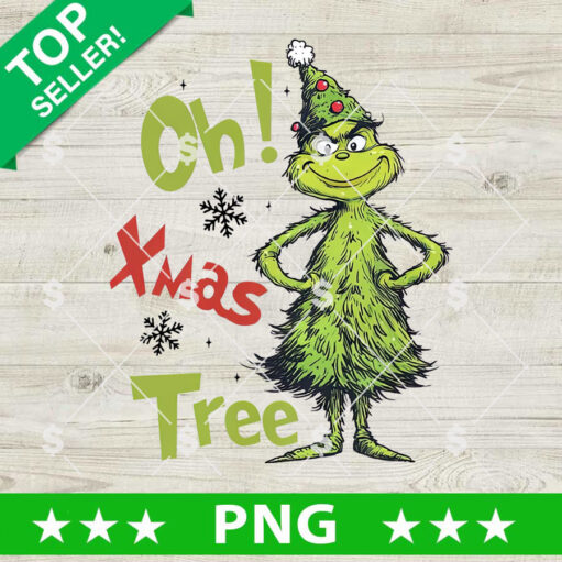 Oh Xmas Tree Baby Grinch PNG