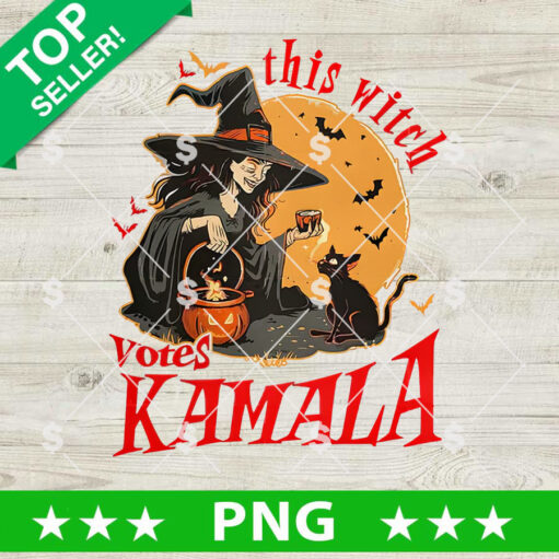 This Witch Votes For Kamala PNG