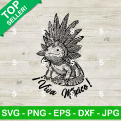 Axolotl Viva Mexico SVG