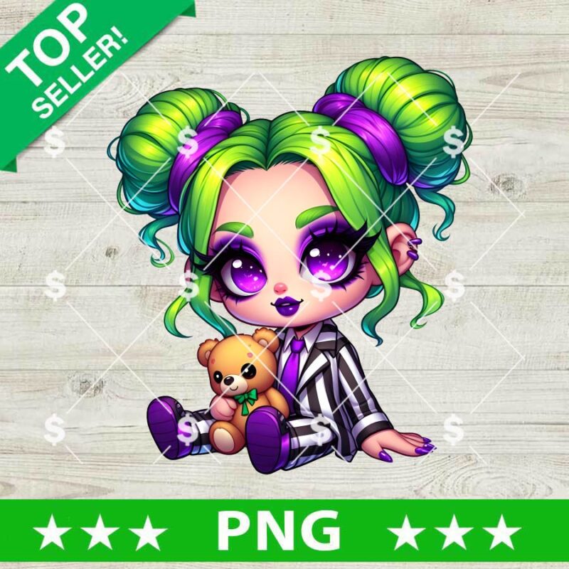 Baby Girl Beetlejuice Halloween PNG