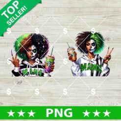 Beetlejuice Black Mama Bundle PNG, Horror Mama PNG, Mama Beetlejuice Halloween PNG