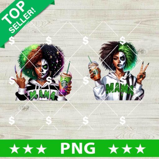 Beetlejuice Black Mama Bundle PNG