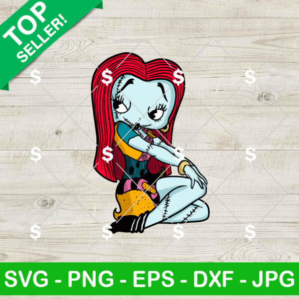 Betty Boop As Sally Skellington SVG, Sally Skellington SVG, Nightmare Before Christmas SVG