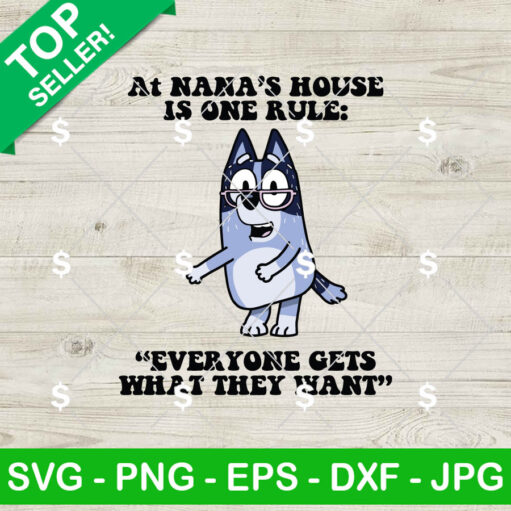 Bluey Nana's House SVG