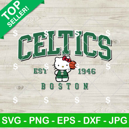 Boston Celtics Hello Kitty Svg