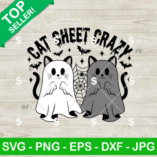 Cat Sheet Crazy Svg