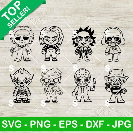 Chibi Horror Killers SVG