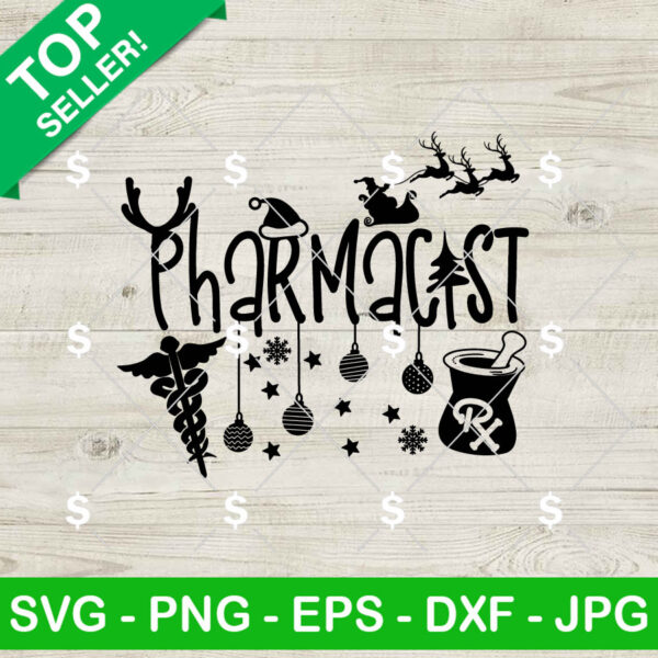 Christmas Pharmacist SVG, Merry X Mas Pharmacy SVG, Pharmacy Tech SVG