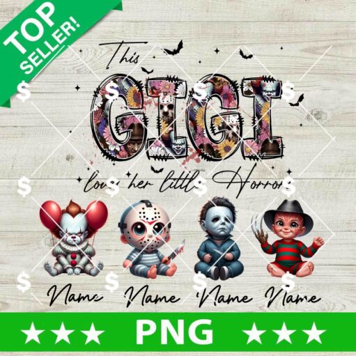 Custom This Gigi Loves Her Little Horrors PNG