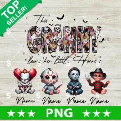 Custom This Granny Loves Her Little Horrors PNG