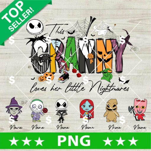 Custom This Granny Loves Her Little Nightmares PNG