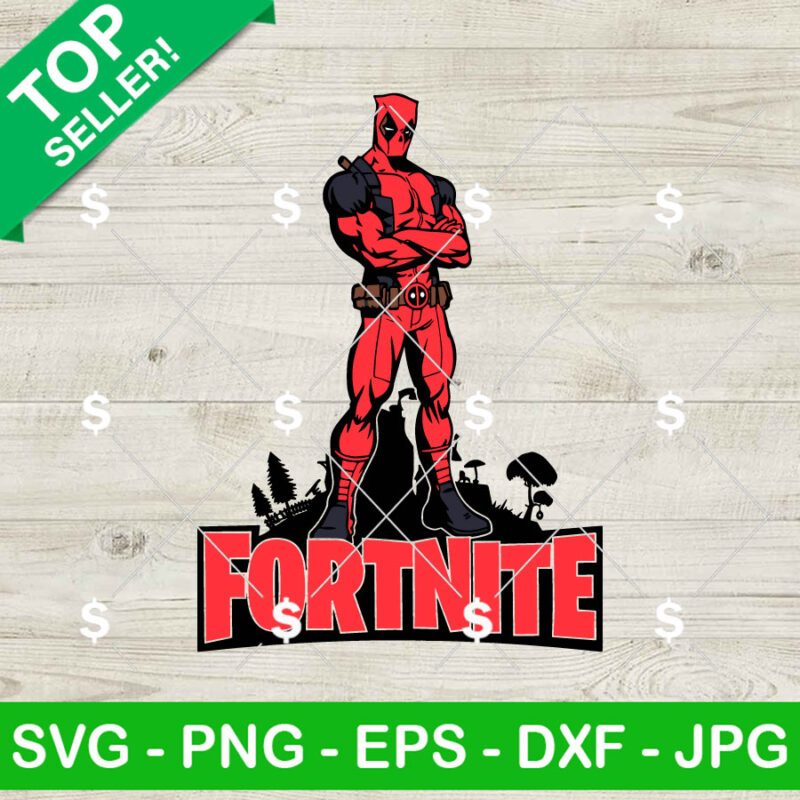 Deadpool Fortnite SVG, Funny Deadpool SVG, Fortnite Logo SVG