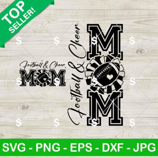 Football And Cheer Mom SVG Bundle