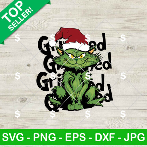 Grinch Gato Cat Navidad Svg