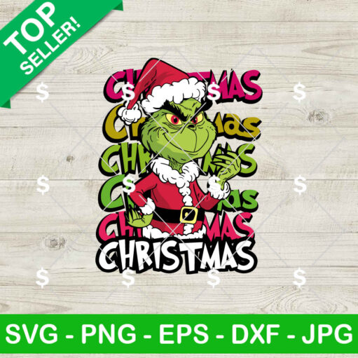 Santa Grinch Christmas SVG