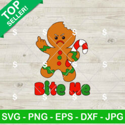Gingerbread Man Bite Me SVG