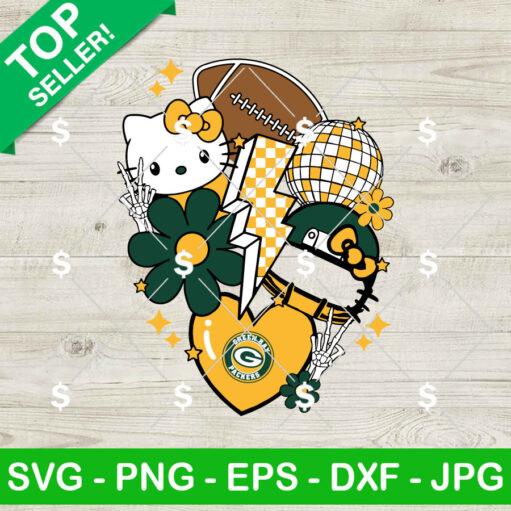 Green Bay Packers Kitty NFL SVG