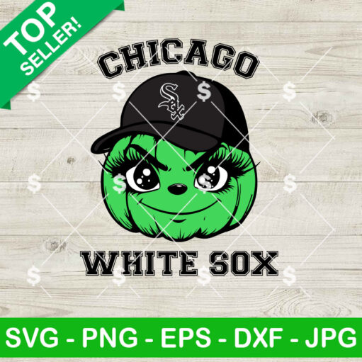 Grinch Chicago White Sox Baseball Svg