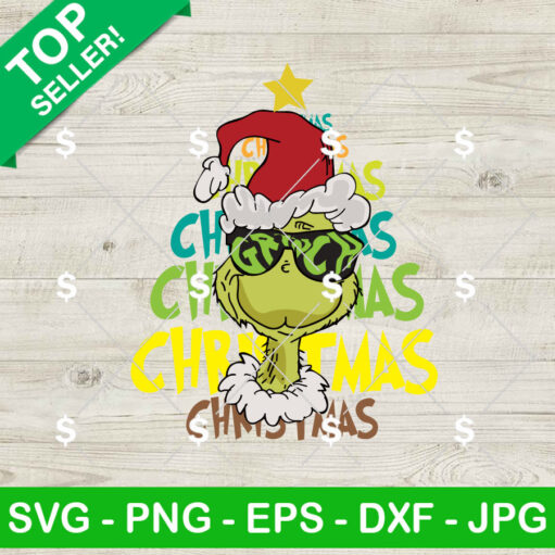 Grinch Christmas Tree SVG