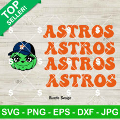 Grinch Face Houston Astros Baseball SVG