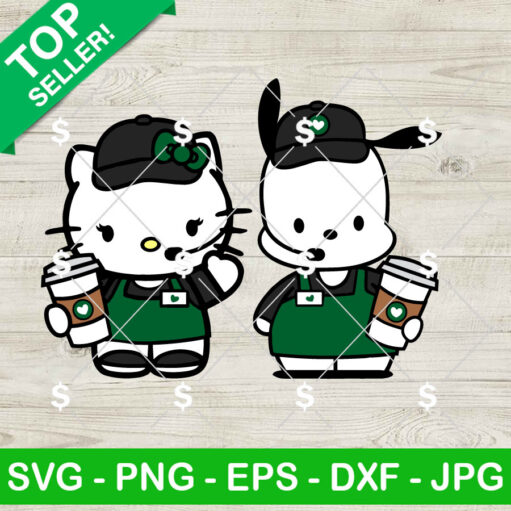 Kitty Cat And Friends Coffee SVG