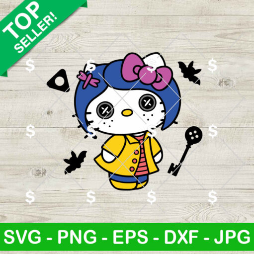 Hello Kitty Coraline SVG